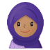 🧕🏽 woman with headscarf: medium skin tone display on Samsung